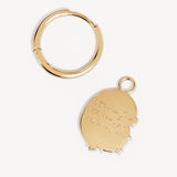 By Charlotte With Wings I Fly Hoops in 18K Gold Plated