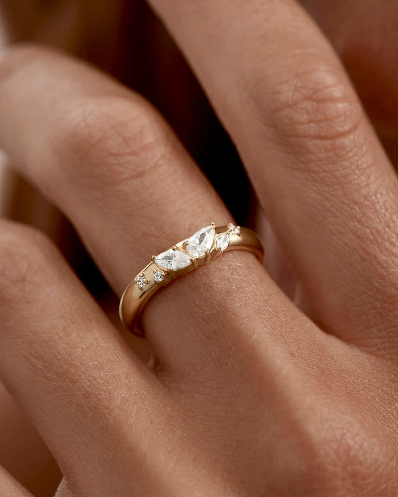 By Charlotte With Wings I Fly Ring in 18K Gold Vermeil