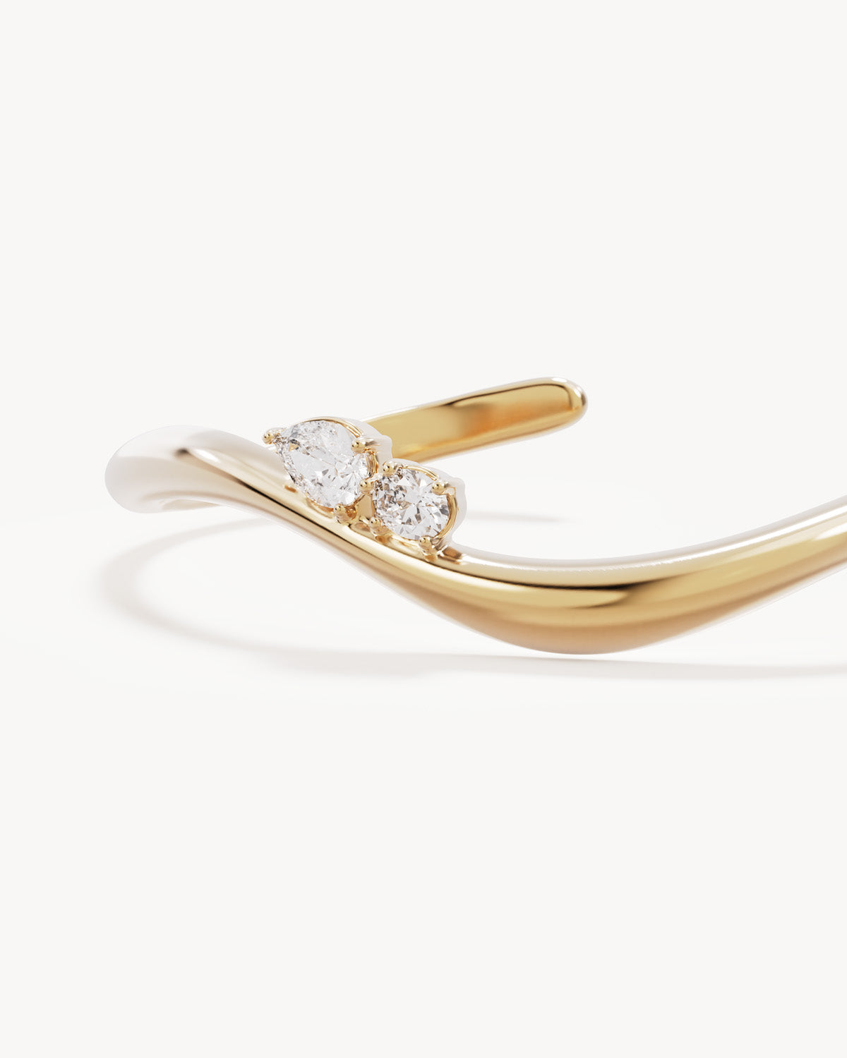 By Charlotte Celestial Path Cuff in 18k Gold Vermeil - side view