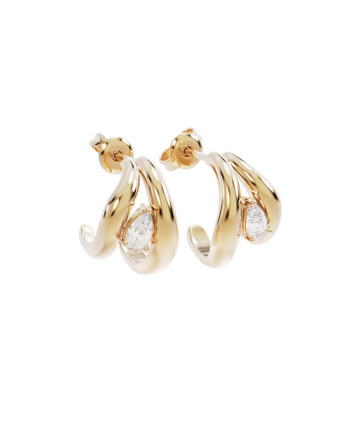 By Charlotte Celestial Path Hoops in 18k Gold Vermeil