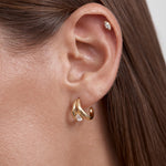By Charlotte Celestial Path Hoops in 18k Gold Vermeil - detail view