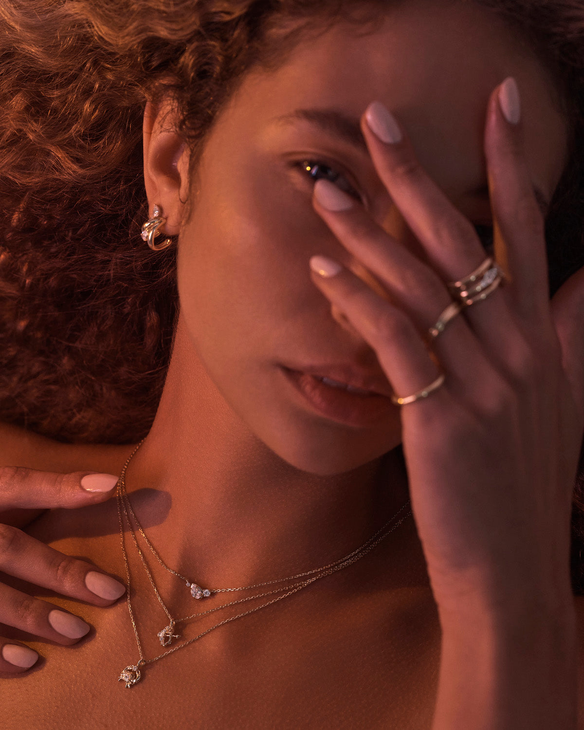 By Charlotte Celestial Path Hoops in 18k Gold Vermeil - outfit inspiration