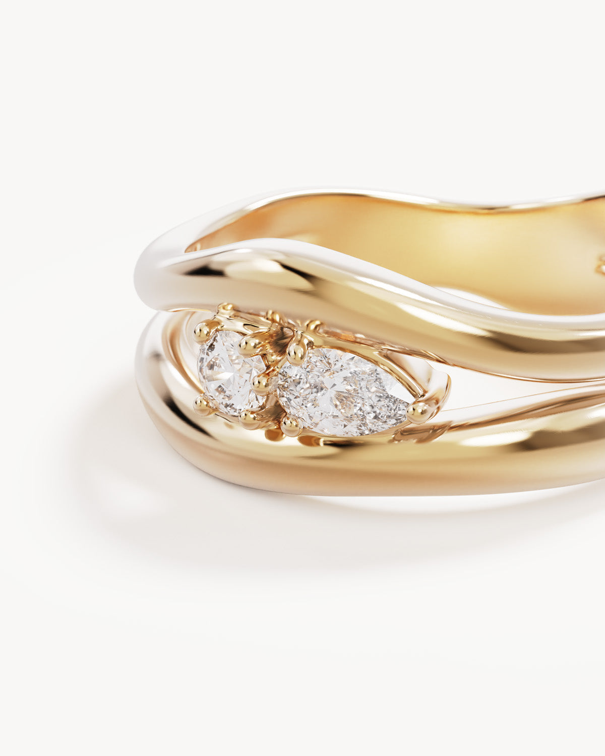 By Charlotte Celestial Path Ring in 18k Gold Vermeil - side view