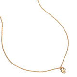 By Charlotte Crystal Lotus Heart Padlock Necklace in 18k Gold Vermeil