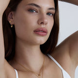 By Charlotte Crystal Lotus Heart Padlock Necklace in 18k Gold Vermeil