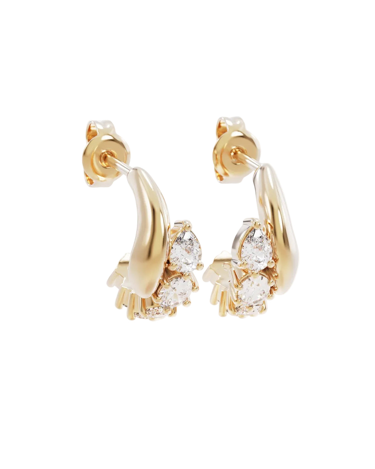 By Charlotte Guided By The Stars Hoops in 18k Gold Vermeil