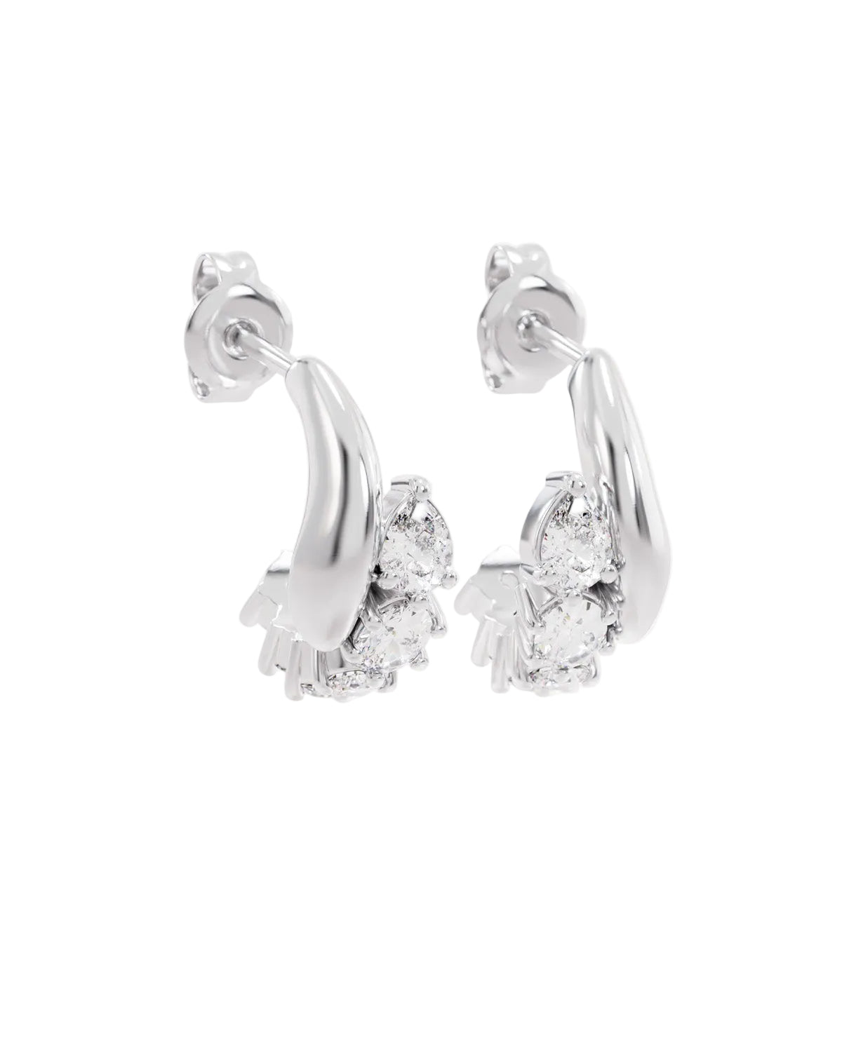 By Charlotte Guided By The Stars Hoops in Sterling Silver