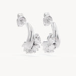 By Charlotte Guided By The Stars Hoops in Sterling Silver - side view