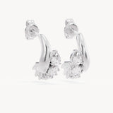 By Charlotte Guided By The Stars Hoops in Sterling Silver - side view