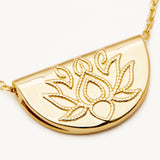By Charlotte Lotus Necklace in 18k Gold Vermeil