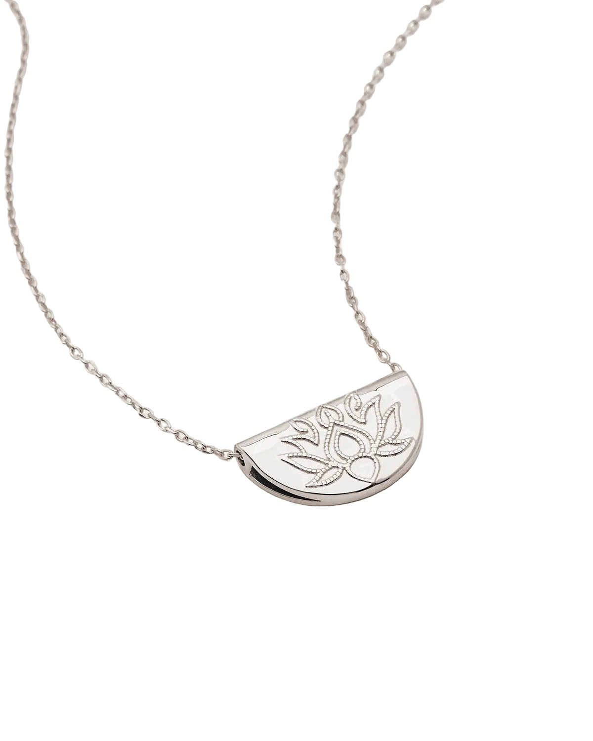 By Charlotte Lotus Necklace in Sterling Silver