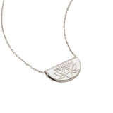 By Charlotte Lotus Necklace in Sterling Silver