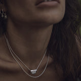 By Charlotte Lotus Necklace in Sterling Silver - outfit inspiration
