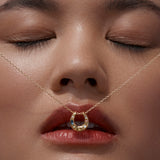 By Charlotte Lucky Horseshoe Necklace in 18k Gold Vermeil