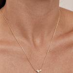 By Charlotte Quiet Radiance Necklace in 18k Gold Vermeil - side view