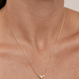 By Charlotte Quiet Radiance Necklace in 18k Gold Vermeil - side view