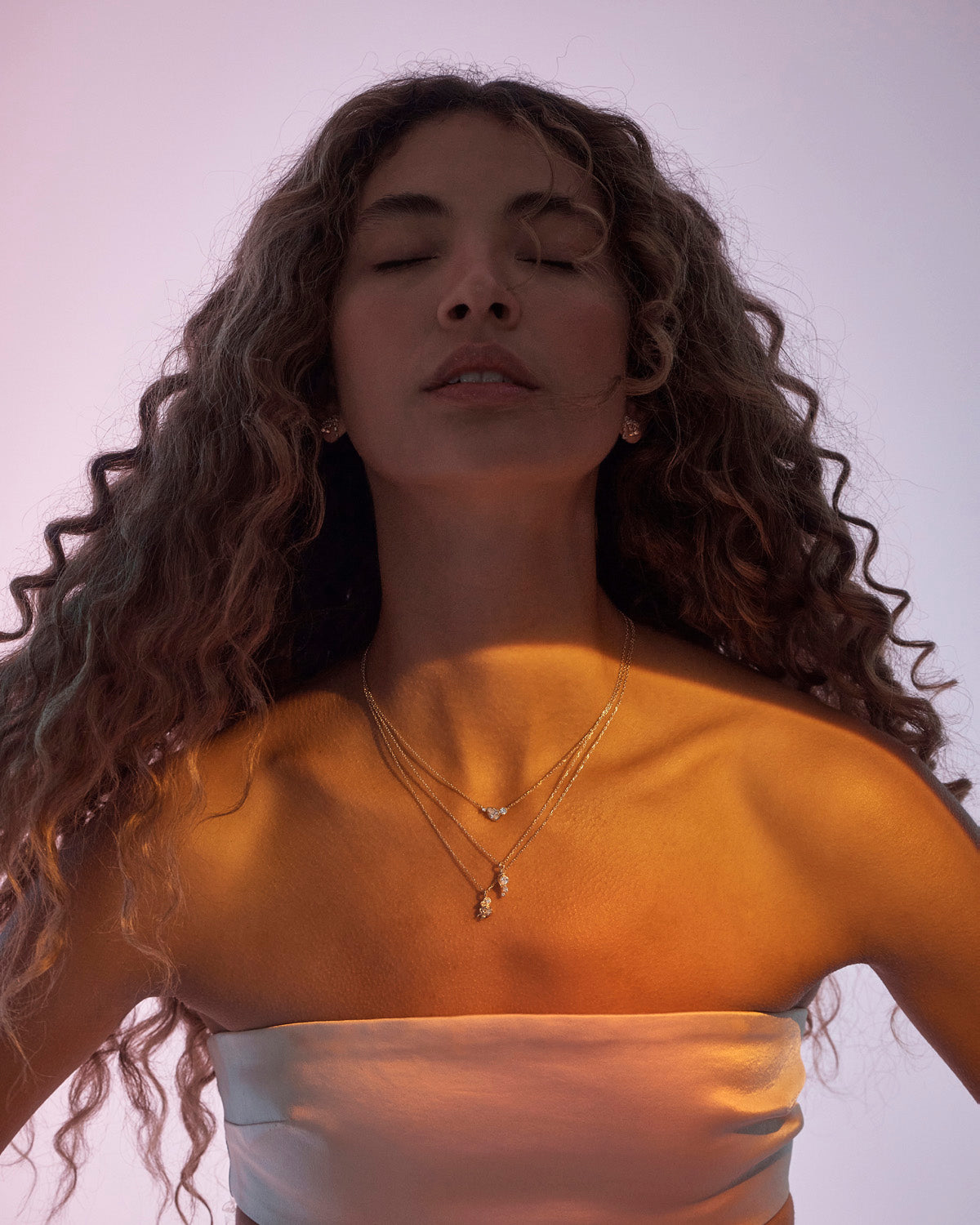 By Charlotte Quiet Radiance Necklace in 18k Gold Vermeil - detail view