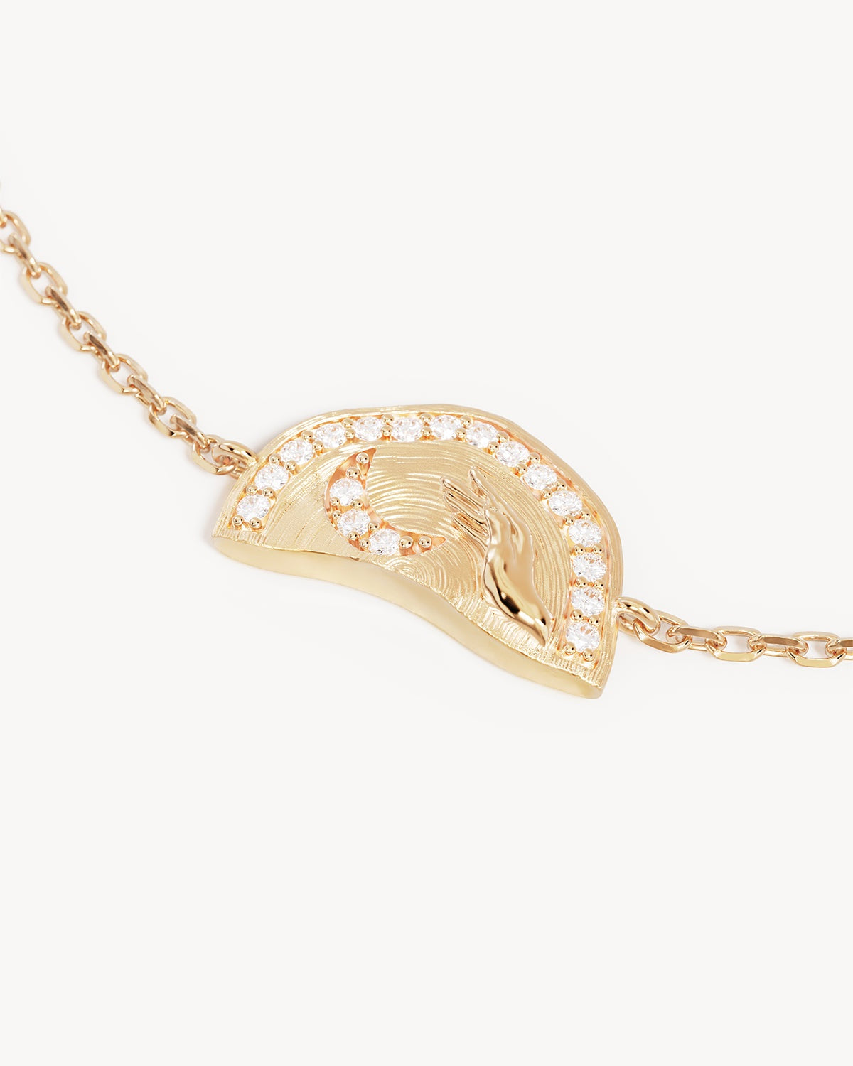 By Charlotte Together We Are Magic Bracelet My Moon in 18k Gold Vermeil