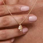 By Charlotte You Are Magic Zodiac Necklace Leo in 18k Gold Vermeil - side view