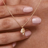 By Charlotte You Are Magic Zodiac Necklace Leo in 18k Gold Vermeil - side view