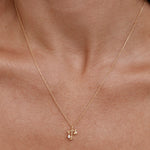 By Charlotte You Are Magic Zodiac Necklace Libra in 18k Gold Vermeil - styled look