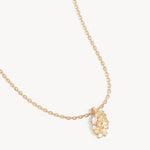 By Charlotte You Are Magic Zodiac Necklace Virgo in 18k Gold Vermeil - detail view