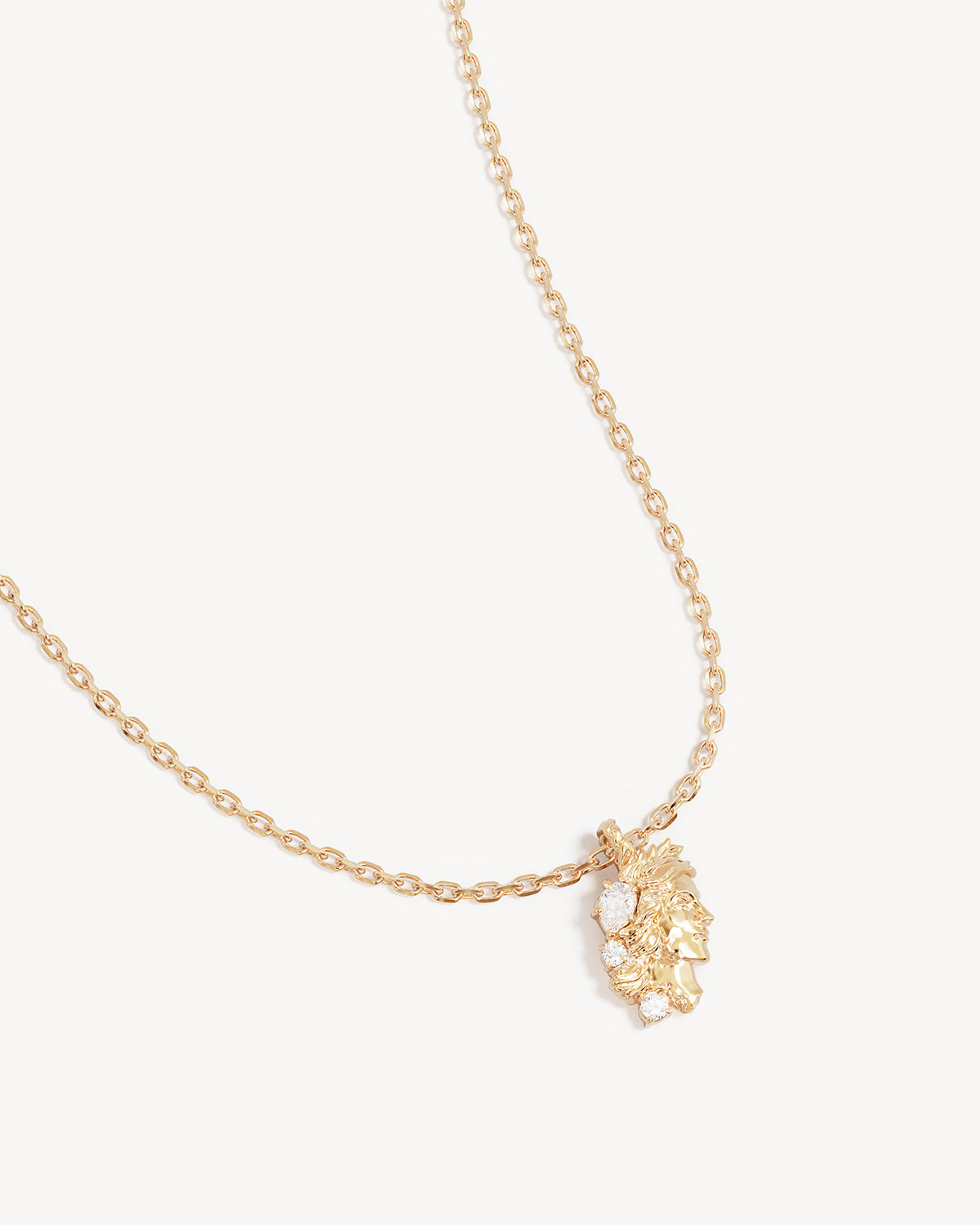 By Charlotte You Are Magic Zodiac Necklace Virgo in 18k Gold Vermeil - detail view