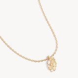 By Charlotte You Are Magic Zodiac Necklace Virgo in 18k Gold Vermeil - detail view
