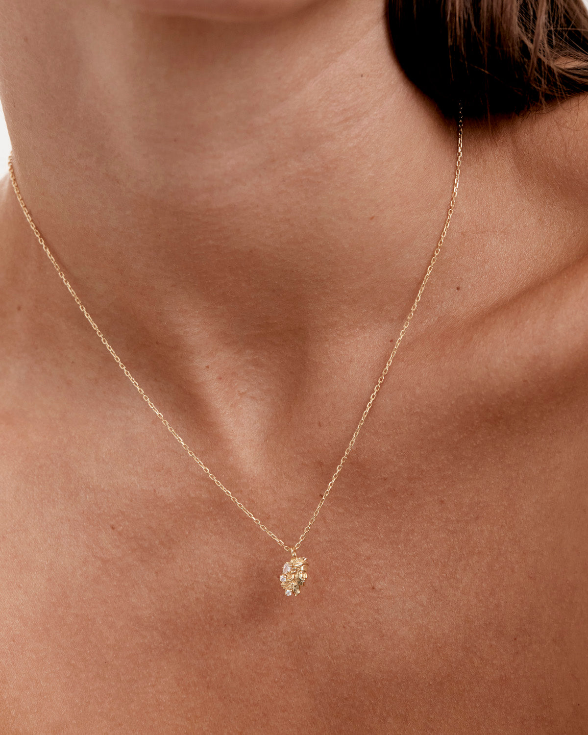 By Charlotte You Are Magic Zodiac Necklace Virgo in 18k Gold Vermeil - styled look