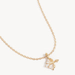 By Charlotte You Are Magic Zodiac Necklace Sagittarius in 18k Gold Vermeil - side view
