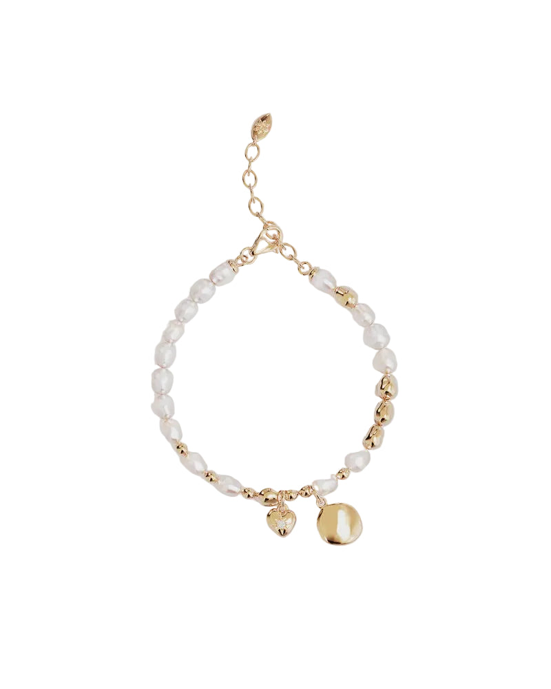 By Charlotte Love Unbound Pearl Bracelet in 18K Gold Vermeil