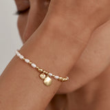 By Charlotte Love Unbound Pearl Bracelet in 18K Gold Vermeil