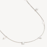 By Charlotte Moonlit Bloom Pearl Choker in Silver