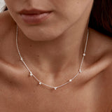 By Charlotte Moonlit Bloom Pearl Choker in Silver