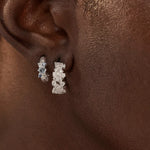 By Charlotte Crystal Dust Hoops in Sterling Silver