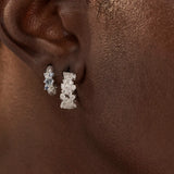 By Charlotte Crystal Dust Hoops in Sterling Silver