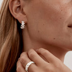 By Charlotte Crystal Dust Hoops in Sterling Silver