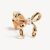 By Charlotte Forever More Bow Stud Earrings in 18K Gold Vermeil