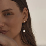 By Charlotte Love In Stillness Pearl Stud Earrings in 18K Gold Vermeil