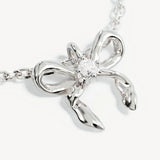 By Charlotte Forever More Bow Necklace in Sterling Silver