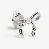 By Charlotte Forever More Bow Stud Earrings in Sterling Silver
