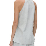 Camilla and Marc Alta Wrap Top in Light Blue Marle