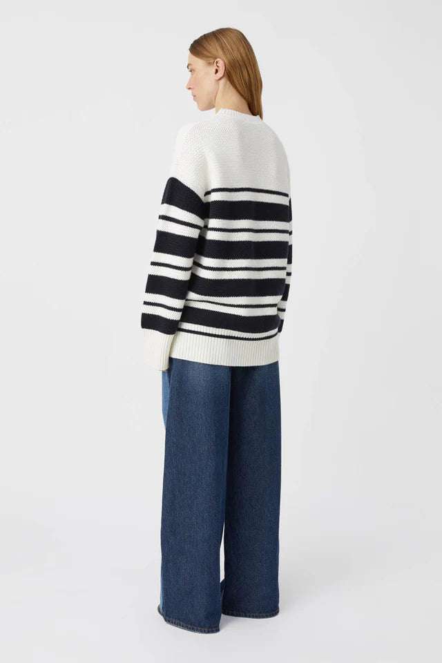 Camilla and Marc Atticus Sweater in White and Navy