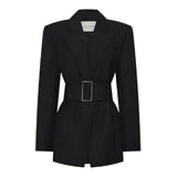 Camilla and Marc Cincture Blazer in Black