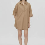 Camilla and Marc Cumulus Shirt Dress in Taupe