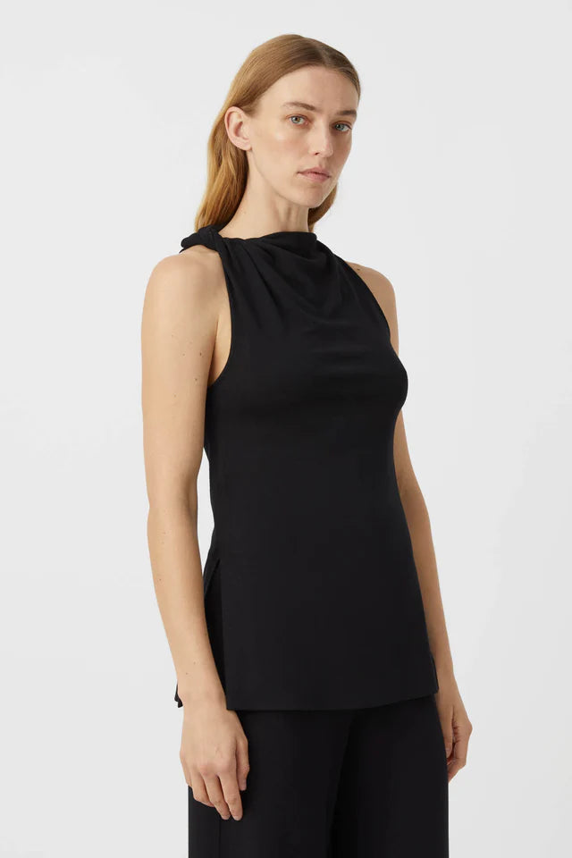 Camilla and Marc Junie Twist Lounge Top in Black