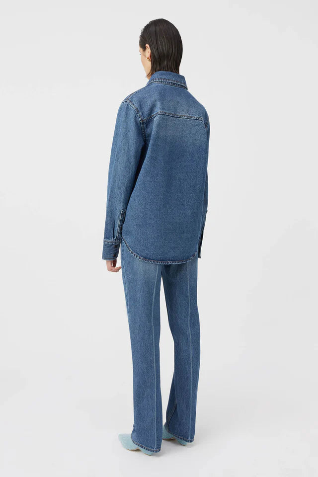 Camilla and Marc Verona Denim Shirt in Classic Blue