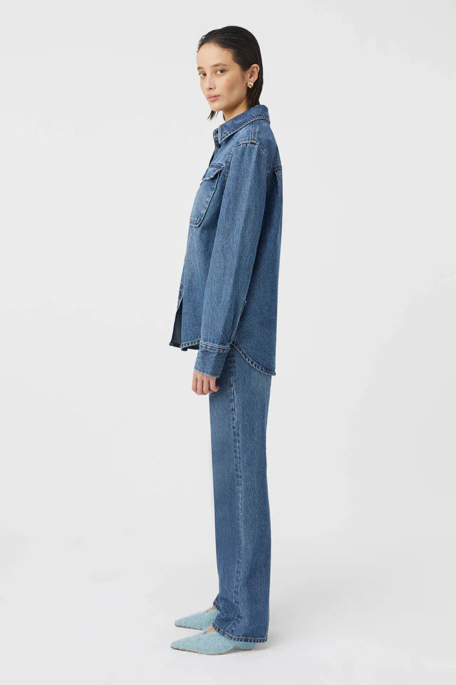 Camilla and Marc Verona Denim Shirt in Classic Blue