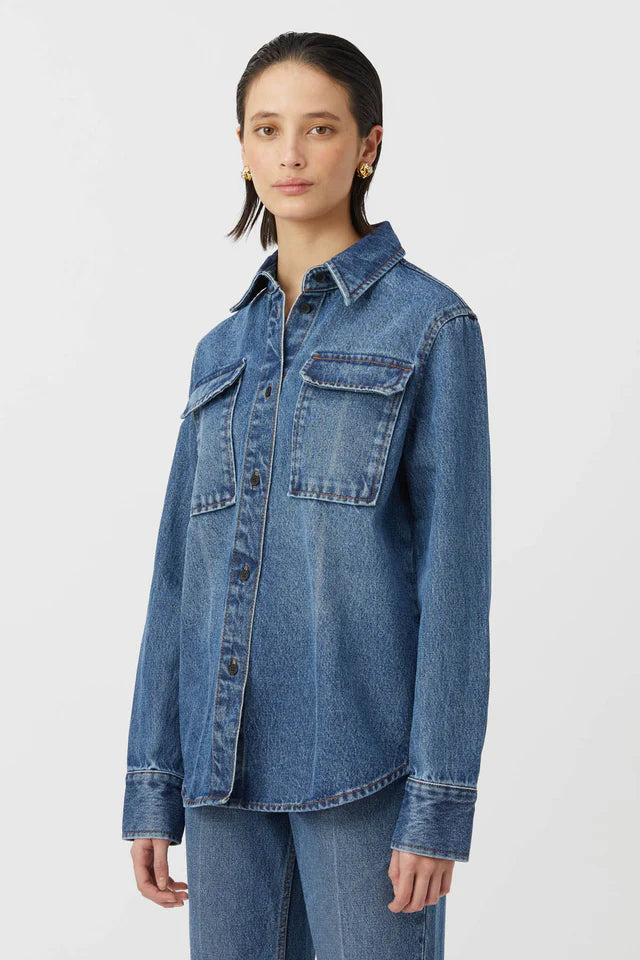 Camilla and Marc Verona Denim Shirt in Classic Blue