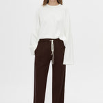 Camilla and Marc Zylus Track Pant in Chocolate and White